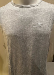 Men Gray Tank – Athletic Fit Sleeveless
